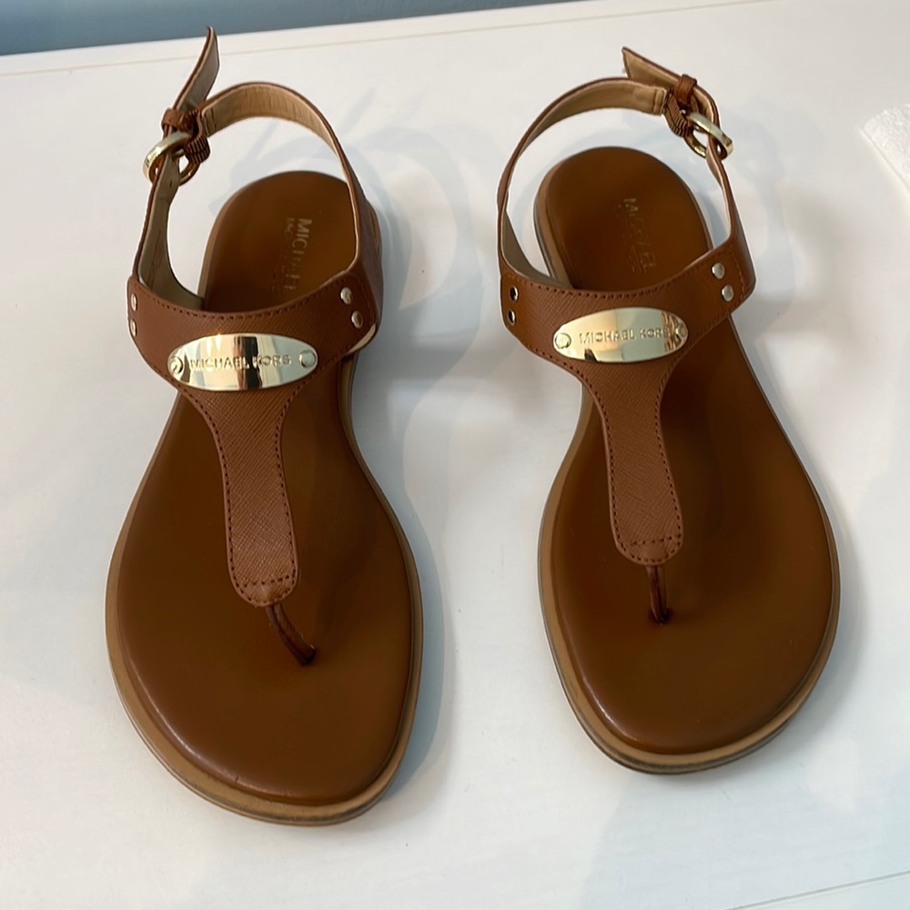Michael Kors tan sandals size 6